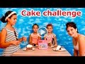 Торт Челлендж. Кто быстрее покушает кусочек тортика со сливками. Filly Pony. Cake challenge 2016. 4K