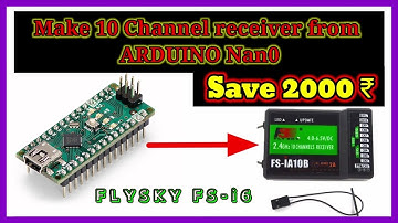 How to make i-BUS 10CH receiver using ARDUINO.