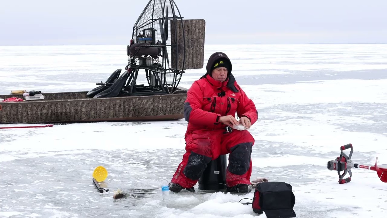 Using Twitch Blades For Early Ice Walleyes On Red Lake