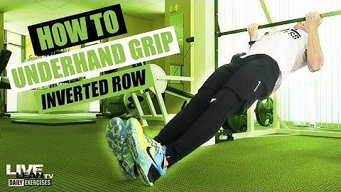 How To Do An UNDERHAND GRIP BARBELL INVERTED ROW | Exercise Demonstration Video and Guide