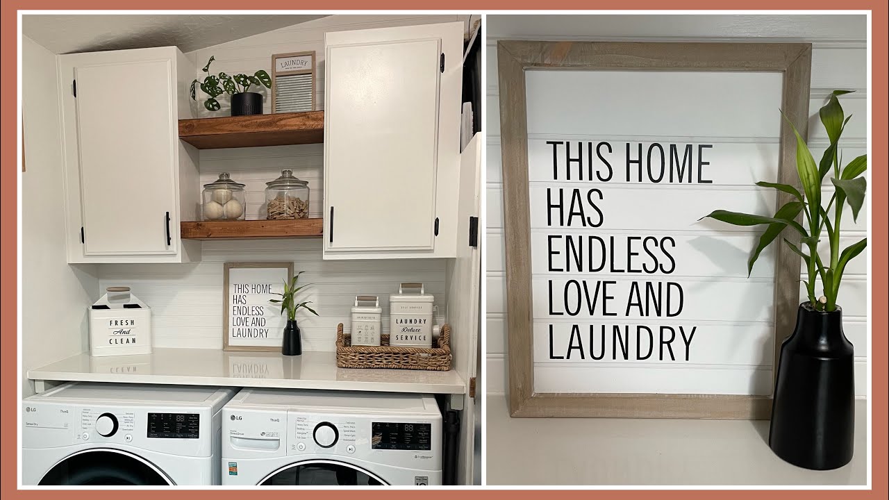 Nueva decoración en mi lavandería 2022 +limpiando @Reve Nenuki