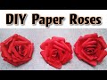 How to make rose with paper || Easy paper roses step by step