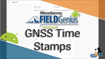 FieldGenius for Android: Exporting GNSS Time Stamps | Bench Mark