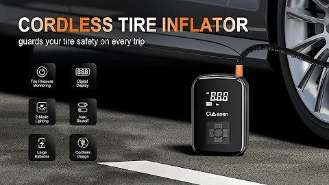 Cimesen Cordless Tire Inflator Portable Air Compressor - Key Features