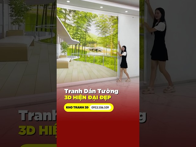 Tranh 3d tráng gương khổ lớn phòng khách giá rẻ #shortvideo #youtubeshorts