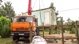 видео: Перевозка негабаритного модуля по садоводству. картинка: Перевозка негабаритного модуля по садоводству.