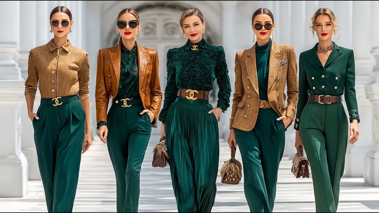 CHANEL Осень/Зима 2026: Изумрудно-зеленый и теплый верблюжий | Неподвластная времени парижская ро...