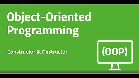 Constructor and Destructor | OOP (C++)