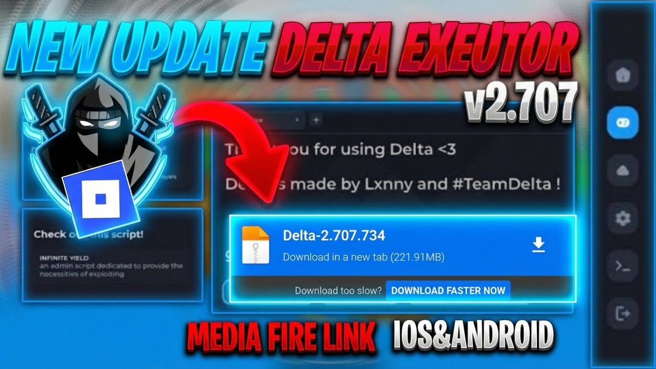DELTA EXECUTOR LATEST UPDATE FOR MOBILE VERSION v2.707 📱 Android & iOS Direct Link MediaFire 🔥
