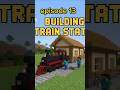 Minecraft में सबसे बड़ा train station 🤯 episode 13 #minecraft #minecraftindia #gaming #shorts