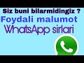 Whatsapp sirlari