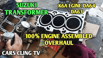 ENGINE REBUILD 100% ASSEMBLED SUZUKI TRANSFORMER DA64 DA63 K6A DO IT YOURSELF GENERAL OVERHAUL