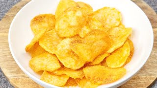 how to make crispy potato chips | fry crispy chips