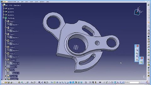 CATIA Tutorial - Drafting/Drawings Exercise 12 - v2