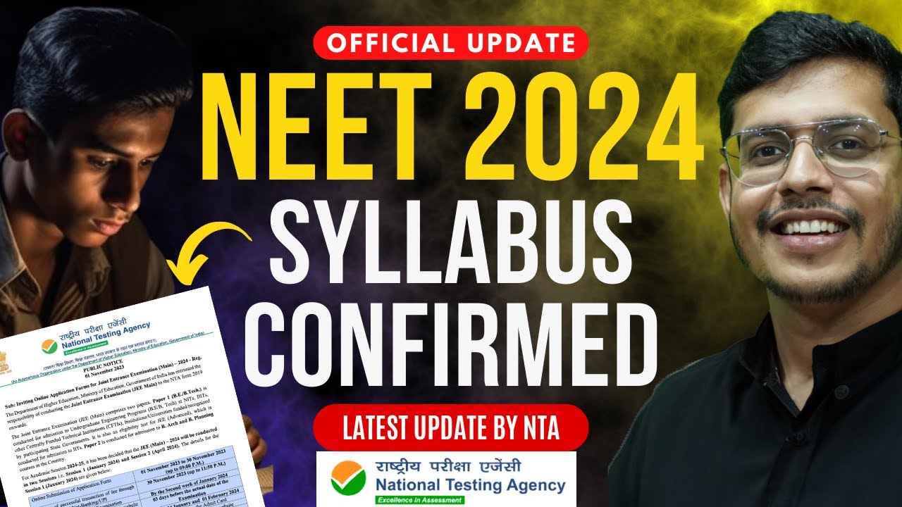 NEET 2024 Final Syllabus Updated | Latest Update By NTA | 100% Confirmed | Dr. Anand Mani