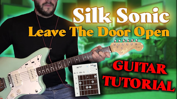 Leave the Door Open Guitar version - Guitar performance video thumbnail