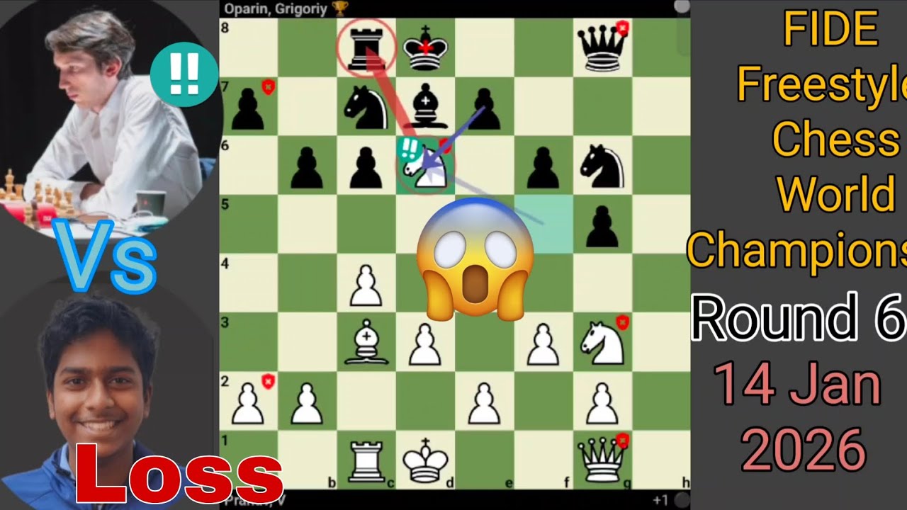 Pranav V vs Grigoriy Oparin | FIDE Freestyle World Championship  | full Match | 