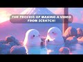 Animation for two cute marshmallows in the hot spring ♨️