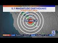 5.1 magnitude earthquake strikes Bay Area