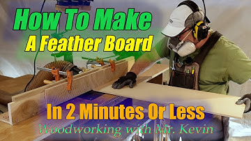 How To Make A Feather Board In 2 Minutes Or Less  😲😮😃 Wood Working with Mr. Kevin