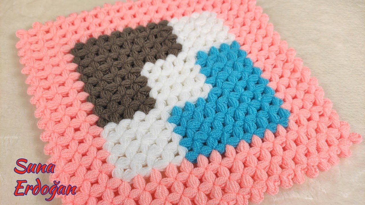 💖 YENİ TASARIM @sunaerdogan8185 KOLAY VE GÜZEL TAKIM KARE LİF MODELİ  YAPIMI | YAPILIŞI