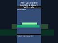 I can't animate a SQUARE #gamedev #gamedevblog #unity #animation #2dgames #lyrics #platformer
