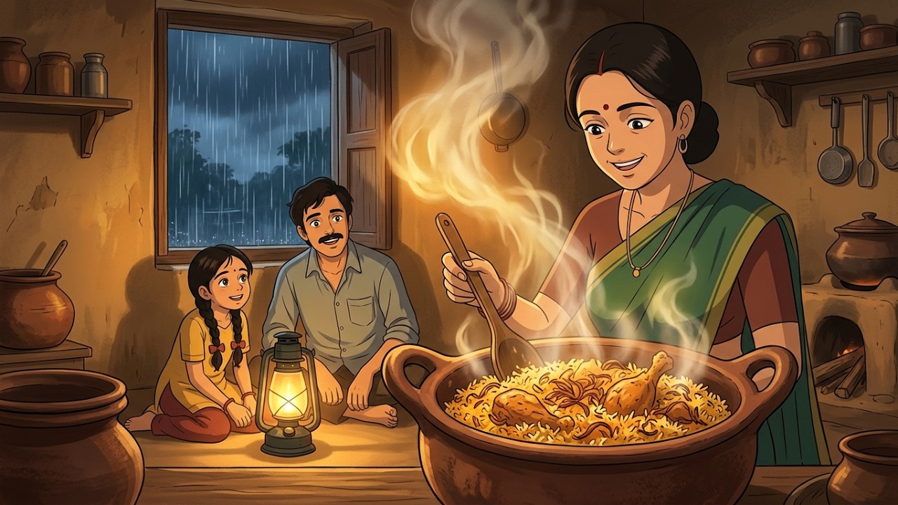 Смотреть «Monsoon Storm, No Electricity, Mom’s Chicken Biryani 🌧️ | 1990s Village Life | Ghibli ASMR» на YouTube Смотреть «Monsoon Storm, No Electricity, Mom’s Chicken Biryani 🌧️ | 1990s Village Life | Ghibli ASMR» на YouTube