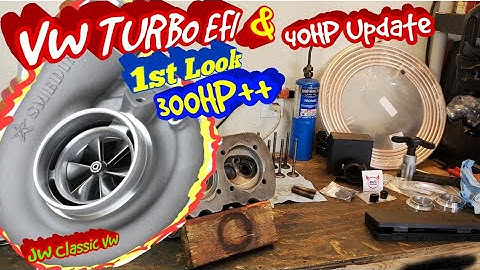 VW TURBO EFI SNEAK PEEK 300+ HP & 40 HP Build - UPDATE!! | JW Classic VW
