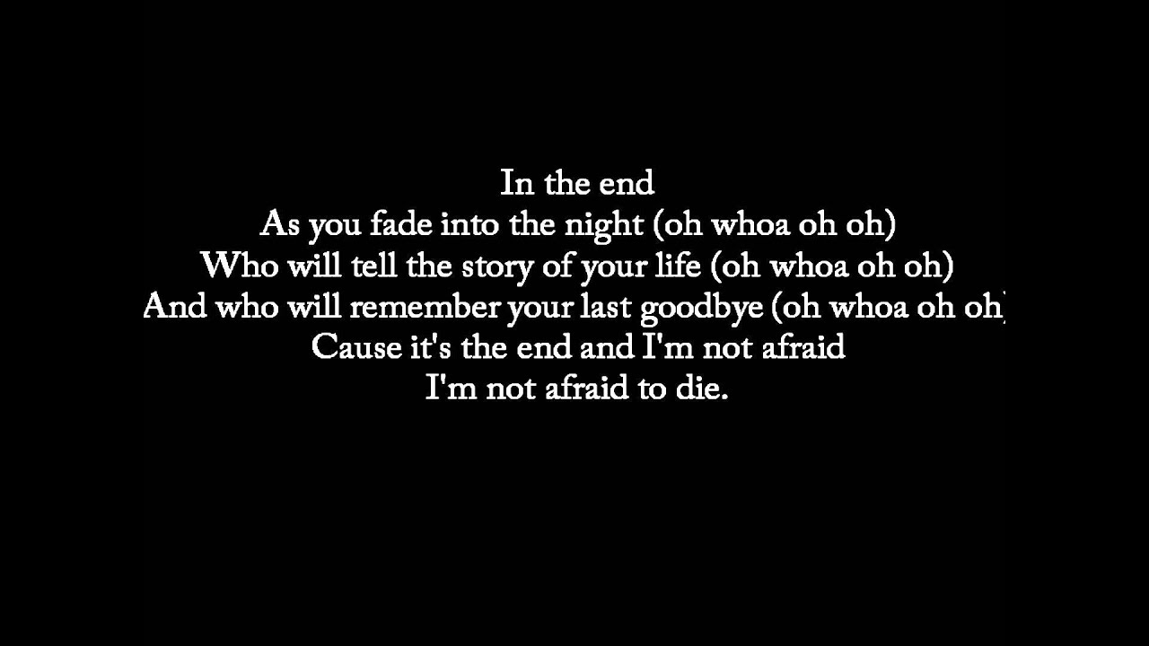 Lyrics In The End Black Veil Brides