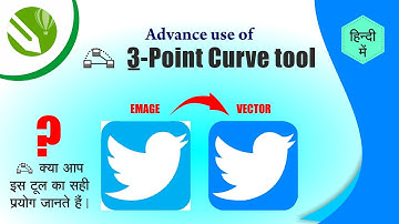 Advance Us Of 3 Point Curve Tool In COREL DRAW|Ravi Desing Academy