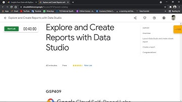 Explore and Create Reports with Data Studio || GSP409 || Insights from Data with BigQuery