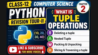 Class-12|CS|Chapter-2|Tuple Operations|Packing & Unpacking (@EnhanceCodeLearning