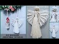 DIY Easy Macrame Christmas Decoration #5, Macrame Angel tutorial by TNARTNCRAFTS