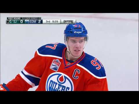 Connor McDavid short-handed goal @ Sharks. Game 2 (14.04.2017)