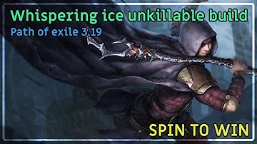 Path of exile 3.19 The unkillable Trickster Whispering ice int stacker chill map showcase !