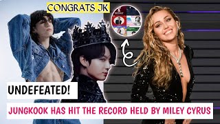 Jungkook BTS Wins Prestigious New Record in America Previously Held By Miley Cyrus