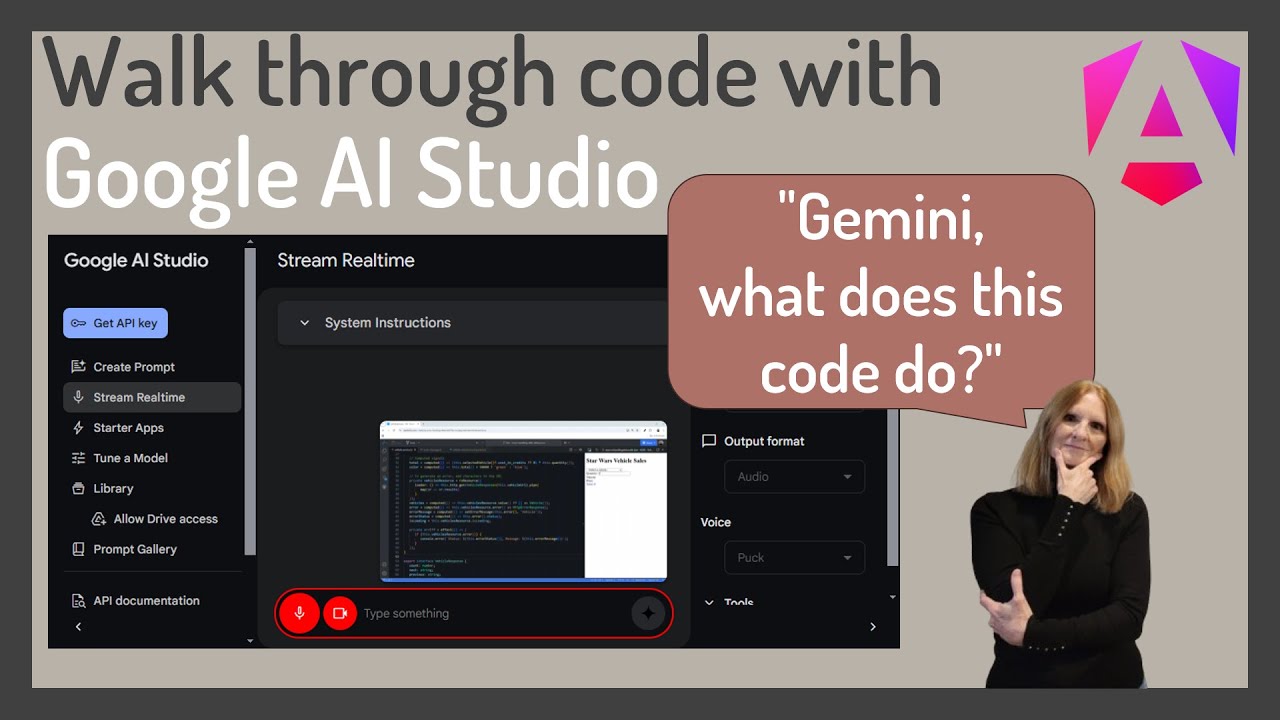 Walk Through Code with Google AI Studio - YouTube