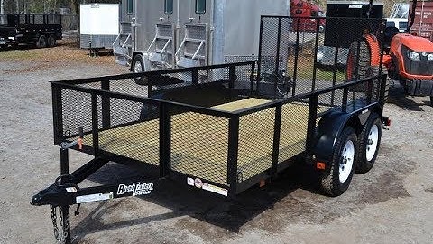 6x12 Red Hot Trailers | Utility Trailer [Tandem Axle]