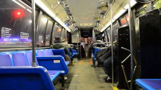 On-Board MTA New York City Bus 1998 Nova Bus RTS-06 9582 On The Q54