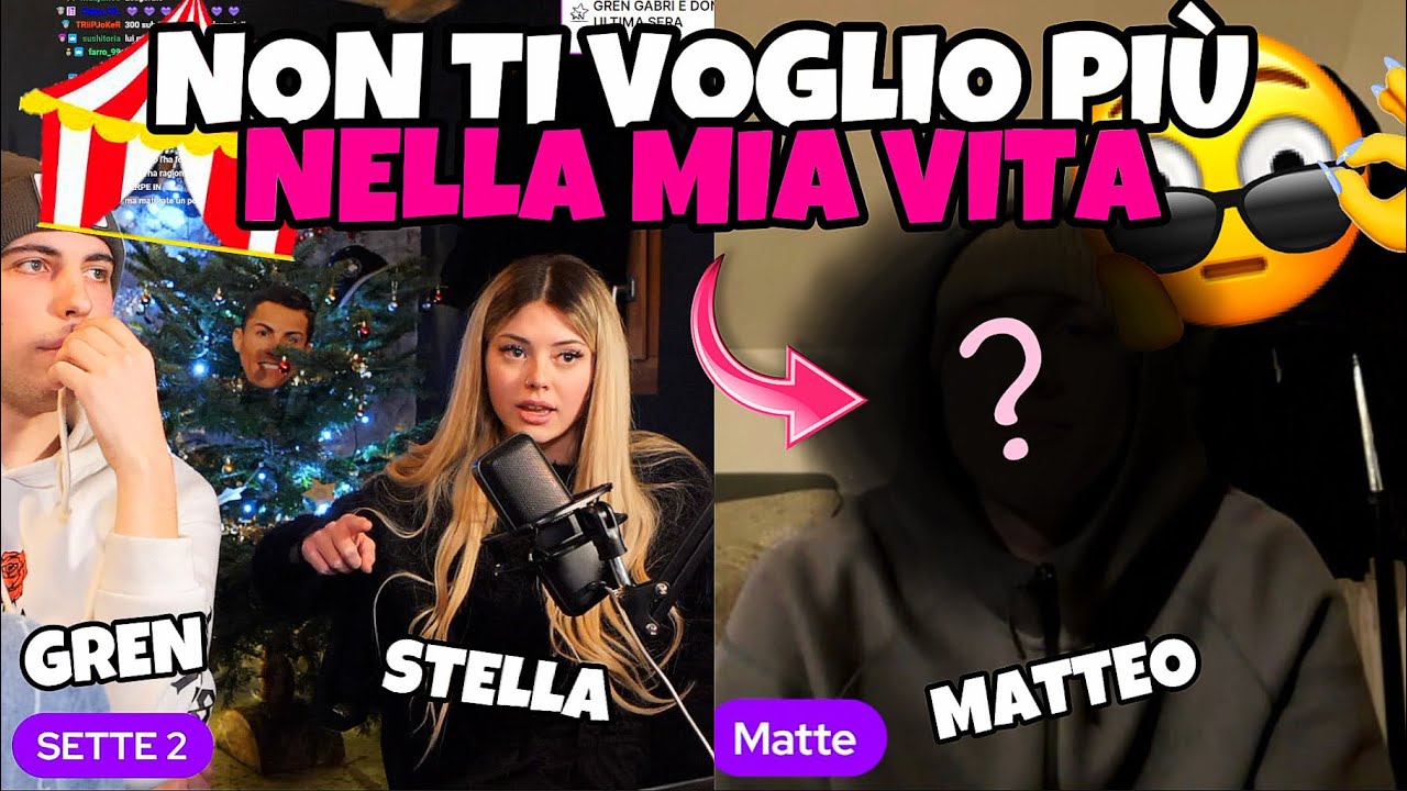 *CONFRONTO ACCESO* tra STELLA e il suo ex fidanzato MATTEO!!🔥🎪 *finito male* SetteRealityShow 2