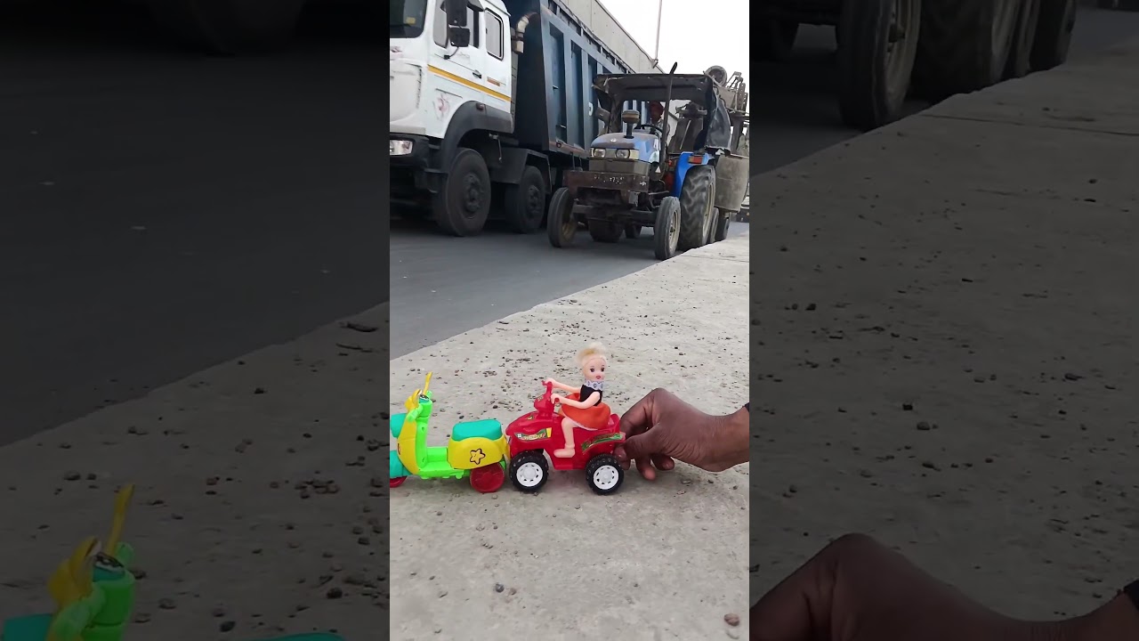 😱JCB Excavator VS Swaraj 644 Tractor RC remote control JCB VS tractor Unboxing testing Review 😱🔥