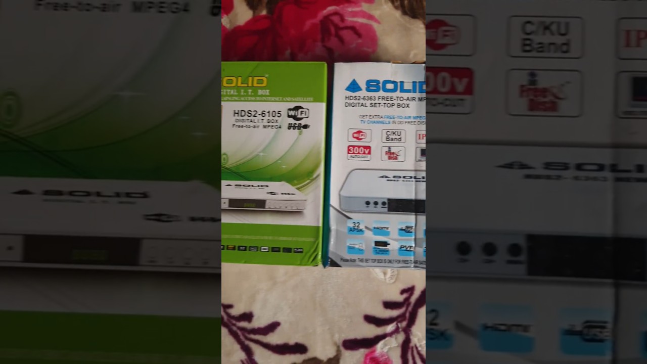 Solid 6363 & Solid 6105 free to air mpeg 4 Setbox 🔥 