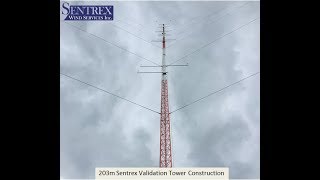 Sentrex 203M Validation Tower During Construction Drone Video