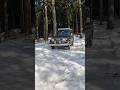 雪の中、ランクルで車中泊！