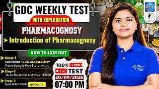 Download lagu GDC Weekly Test with Explanation | Pharmacognosy: Introduction of Pharmacognosy #gpat2027