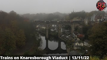 A few Trains on Knaresborough Viaduct (ft: 37422/401 RHTT) | 13/11/22