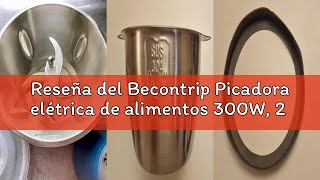 Reseña Del Becontrip Picadora Elétrica De Alimentos 300W, 2 L, Trituradora De Alimentos Em Aço Inoxi