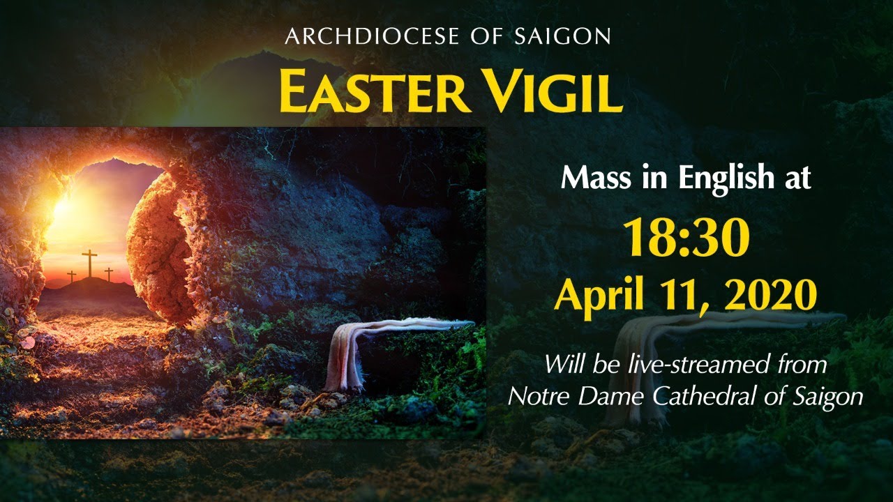 🔴Easter Vigil English Mass April 11, 2020 (Live) YouTube