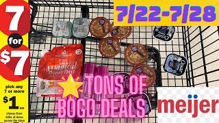 Meijer couponing deals 7 for $7 this week! Tons of BOGO deals