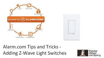Adding Z-Wave Switches to Alarm.com - Scheduling and Naming devices.
